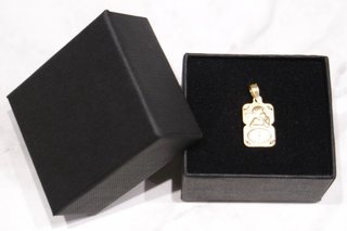 PLACA QUERUBÍN-RELOJ, ORO 18K/1.5g