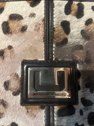 Bolso Adolfo Dominguez Animal Print Piel