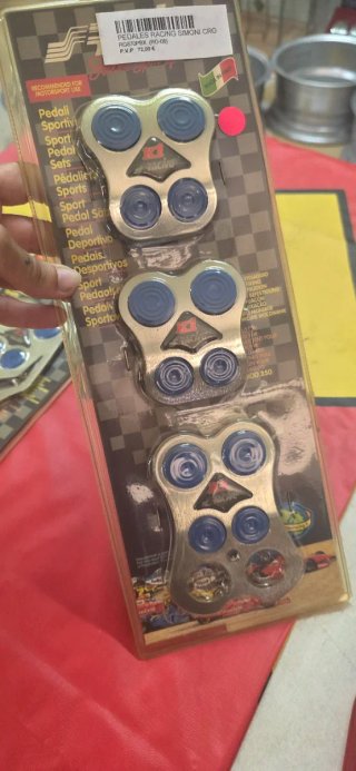 Pedales Simoni Racing Aluminio y Azul