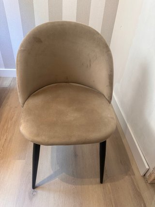 Pack 4 Sillas Comedor Terciopelo Beige
