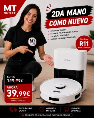 Robot Aspirador Redkey R11 Autovaciado Como Nuevo