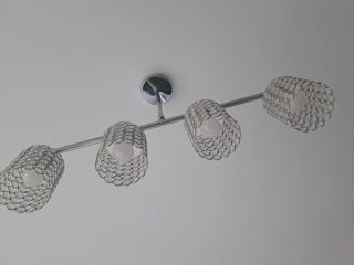 Lámpara de techo 4 luces cristal