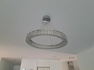 Lámpara de techo 4 luces cristal