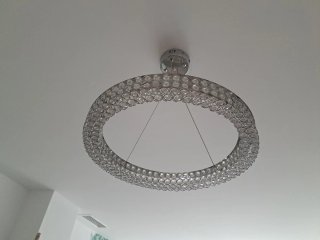 Lámpara de techo 4 luces cristal