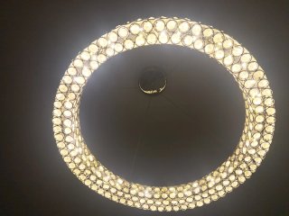 Lámpara de techo 4 luces cristal