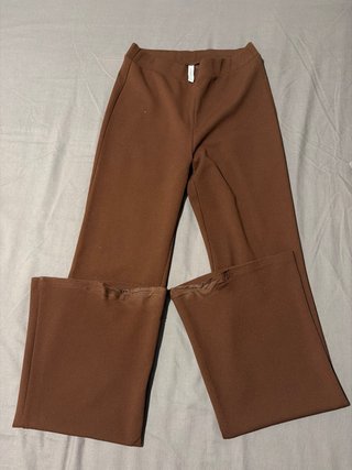Pantalones Stradivarius Marrones Acampanados