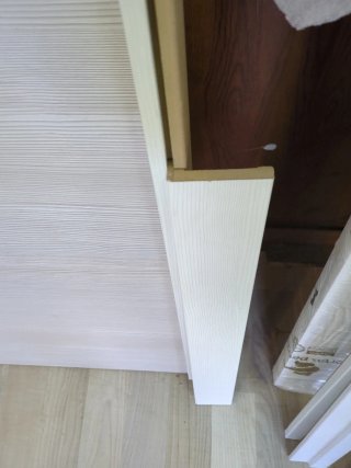 Puerta laminada veta blanca y gris