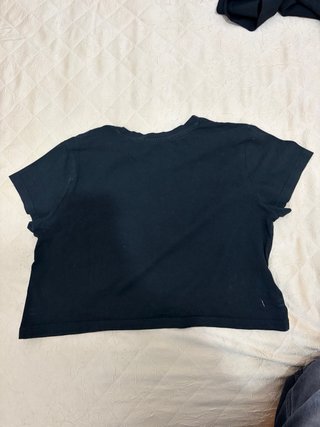 Camiseta Stradivarius Negra Talla M