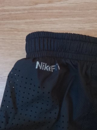 Pantalón Corto Nike Running Negro Amarillo Flúor