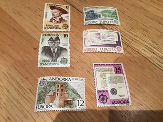 Sellos Andorra Colección Europa