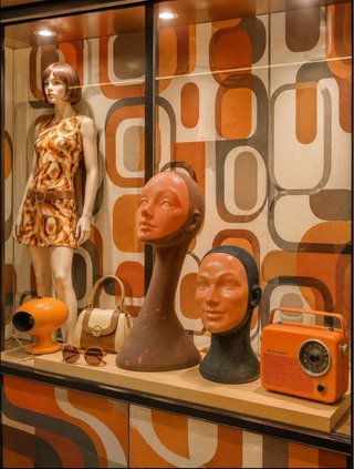 Maniquí Vintage Space Age expositor!