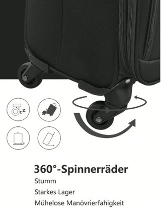 Maleta Samsdxili Negra 87x49x32cm