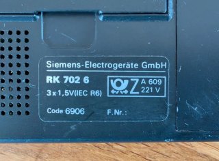 Radio Siemens RK 702 World