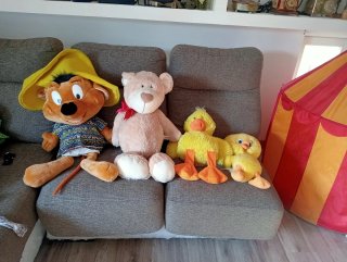 Lote 4 peluches grandes