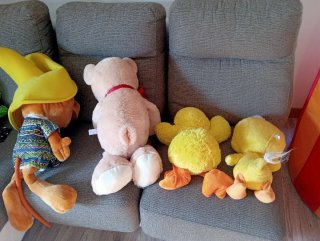 Lote 4 peluches grandes