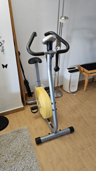 Bicicleta Estática Spinning Amarillo