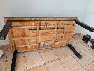 Mesa comedor extensible Ikea negra