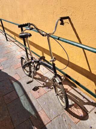 Bicicleta plegable negra