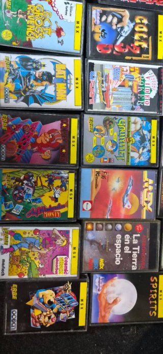 Lote Cintas MSX Videojuegos
