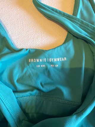Top deportivo Brownie verde azulado