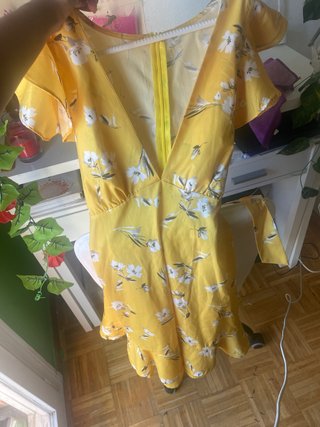 Blusa elegante  Vestido amarillo  Vestido largo