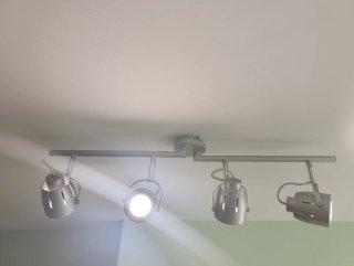Lámpara de techo gris