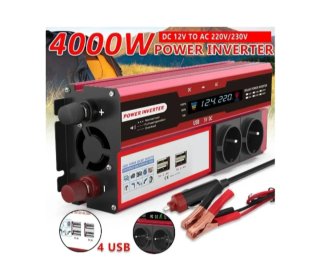 Inversor Corriente 4000W DC 12V a AC 220V/230V