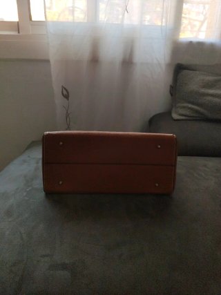 Borsa Yves Saint Laurent bianca e marrone