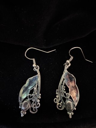 Pendientes Vintage Bohemio Azul Plata