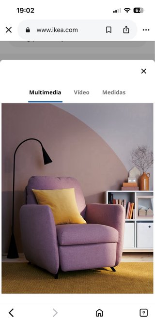 Sillón relax reclinable EKOLDSUND IKEA