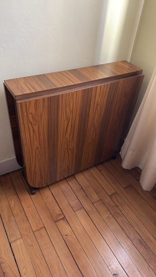 Mesa plegable de madera