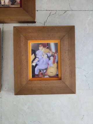 3 Cuadros Botero Madera