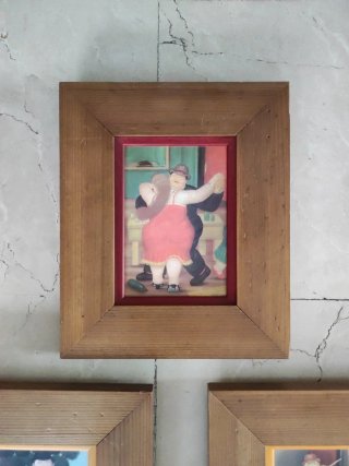 3 Cuadros Botero Madera