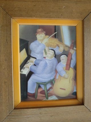 3 Cuadros Botero Madera