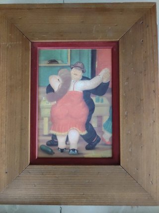 3 Cuadros Botero Madera