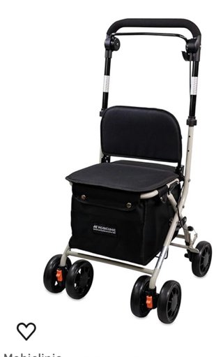 Andador Mobiclinic con cesta negra