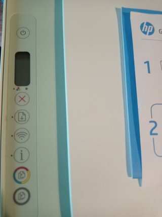 Impresora HP Verde y Blanca
