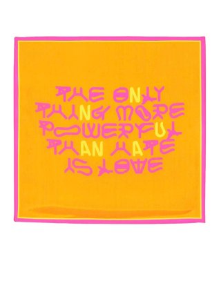 Bad Bunny pañuelo/bandana naranja y Rosa