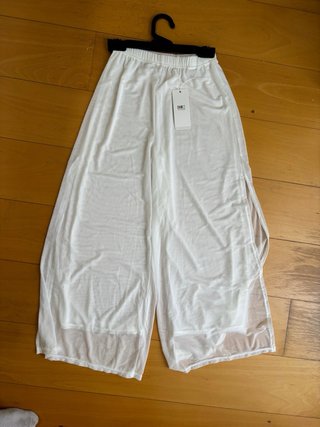 Pantalones palazzo blancos de danza