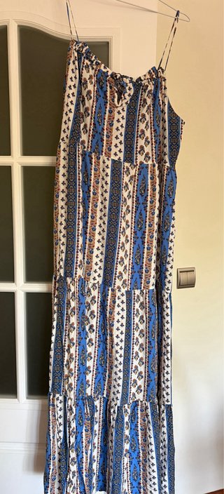 Vestido largo estampado verano