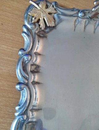 2 Bandejas Vintage Plateadas