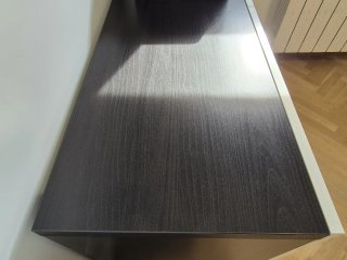 Mueble bajo BESTA negro/marron