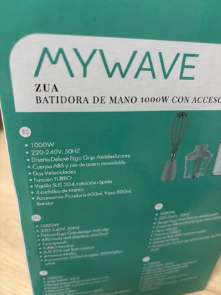 Batidora de mano MYWAVE con accesorios