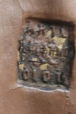 NIÑO  EN LA  CRUZ  DE OLOT RESTAURADO 32 DE ALTO X