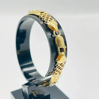 Pulsera Bismark Medusa Bicolor 18k 6mm