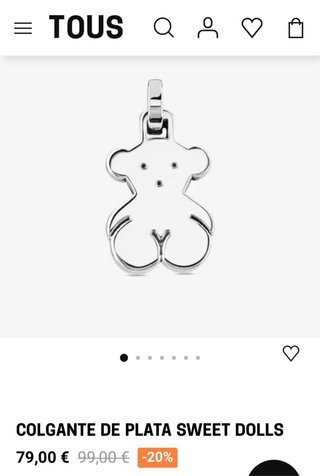 Colgante Oso Tous Plata