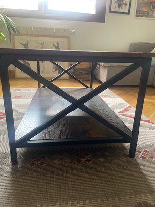 Mesa de centro madera rústica