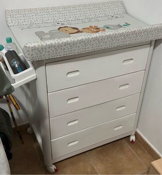 Cómoda cambiador PVC bebé