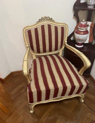 Sillón Vintage Estilo Francés Tapizado