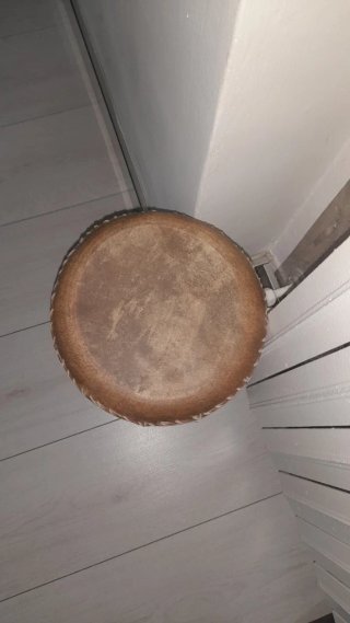 Darbuka in argilla e pelle naturale